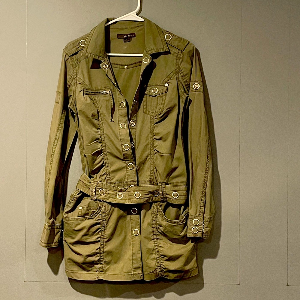 Army Green Shirt Coat